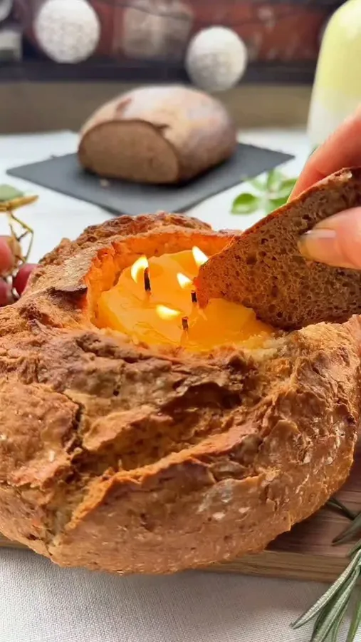 Essbare Gourmet-Kerze