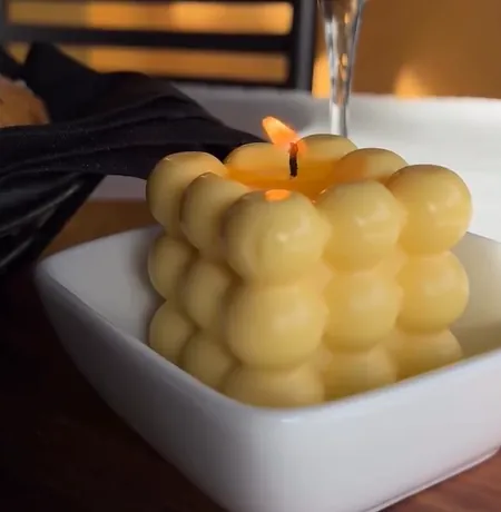 Essbare Gourmet-Kerze