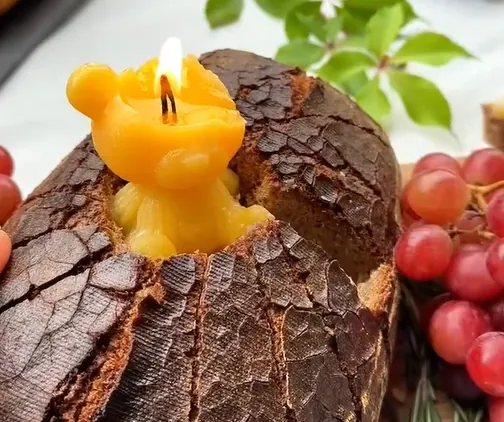 Essbare Gourmet-Kerze